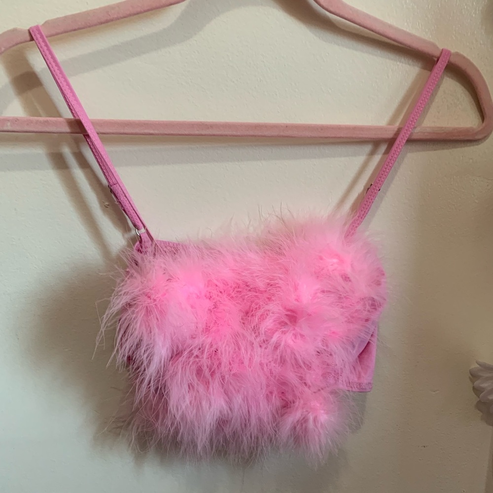 Sugar Thrillz Pink Fluffy Top